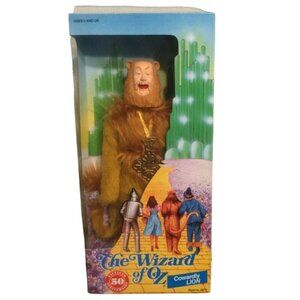 Wizard of Oz Cowardly LION 50th Anniversary Character Doll 1988 Multi Toys Corp